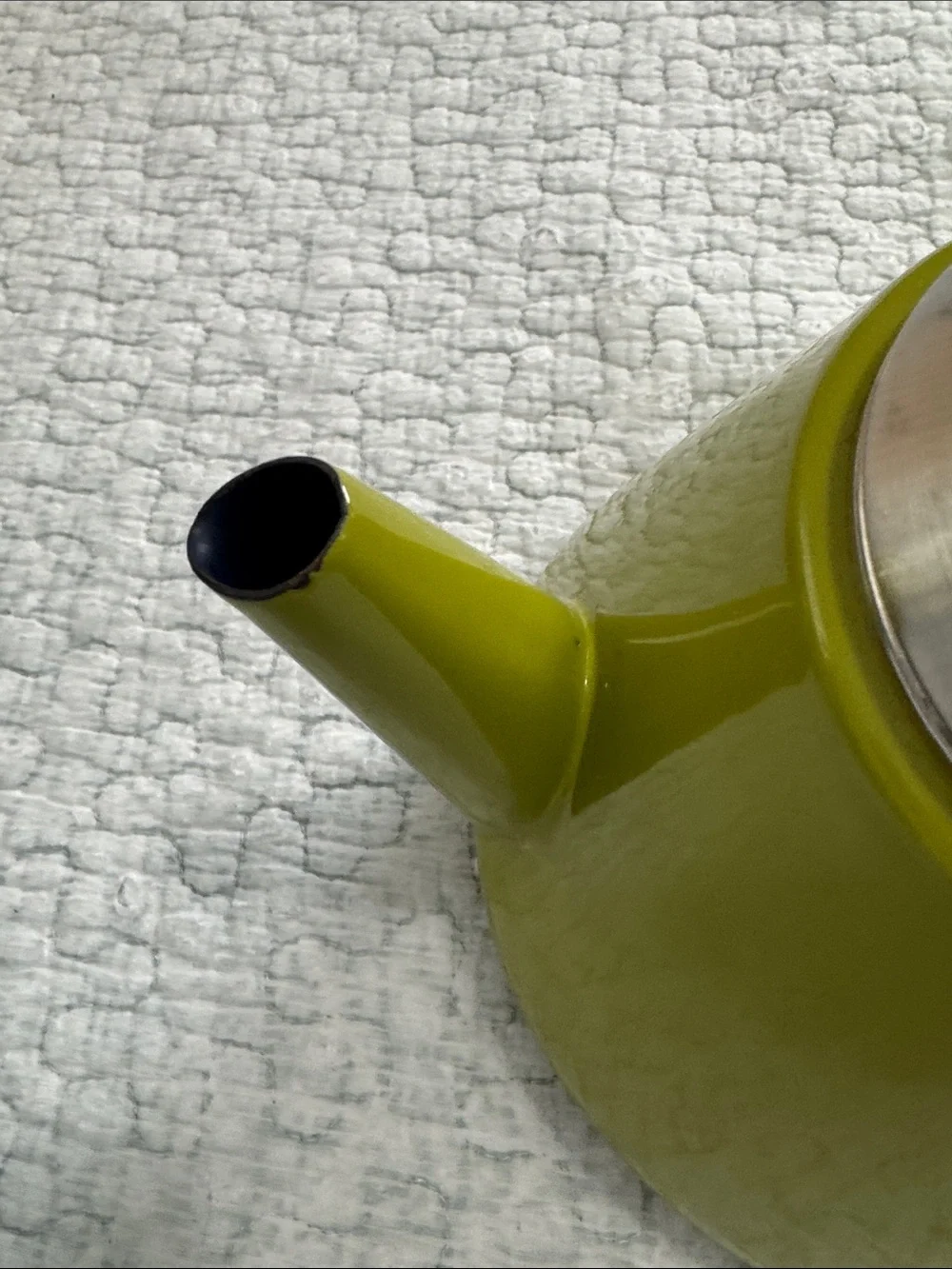 Chantal Green Stainless Steel Teapot with Polished Lid